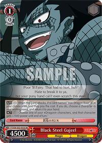 Black Steel Gajeel (SR) SR waifu card — Weiss Schwarz